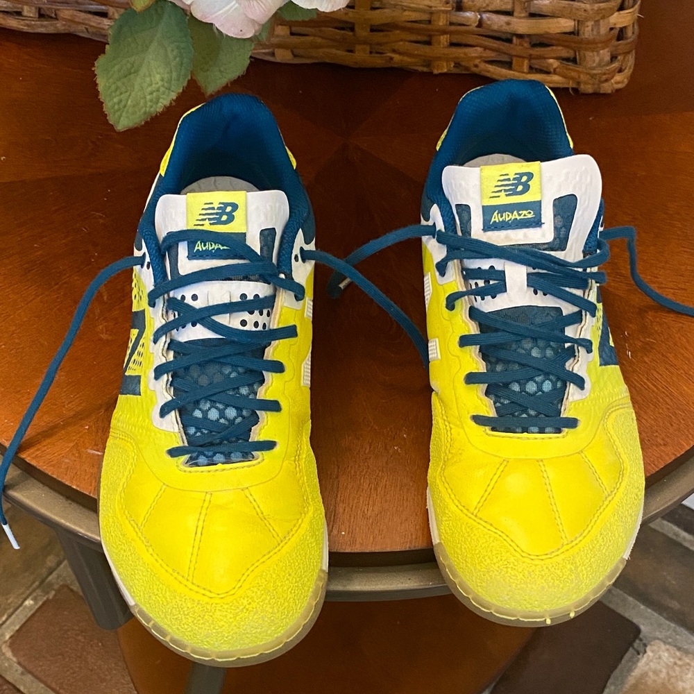 New Balance Women's Yellow and Blue Sneakers